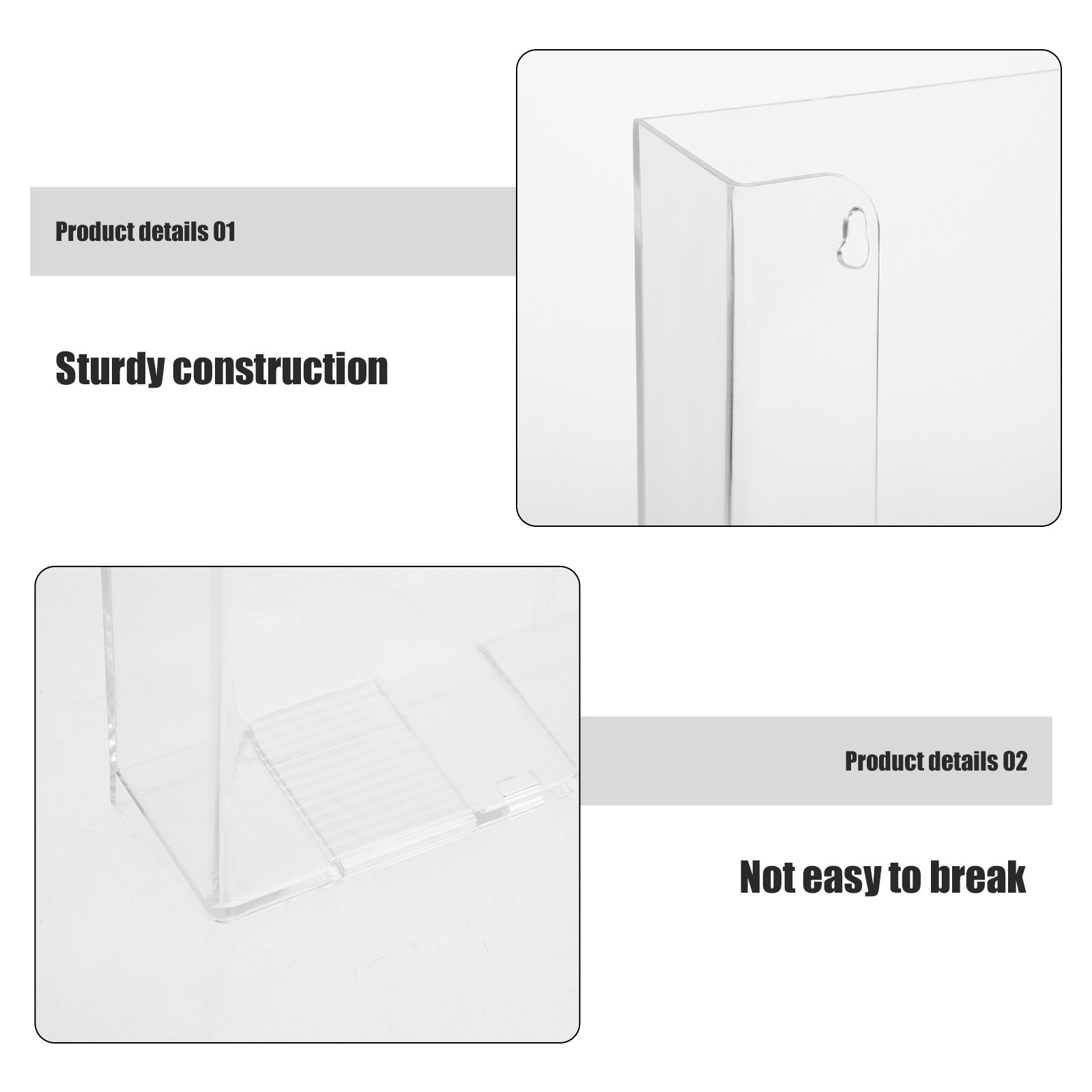 Clear Acrylic Wall Mounted Fil - Magazine Holder Rack review and price
