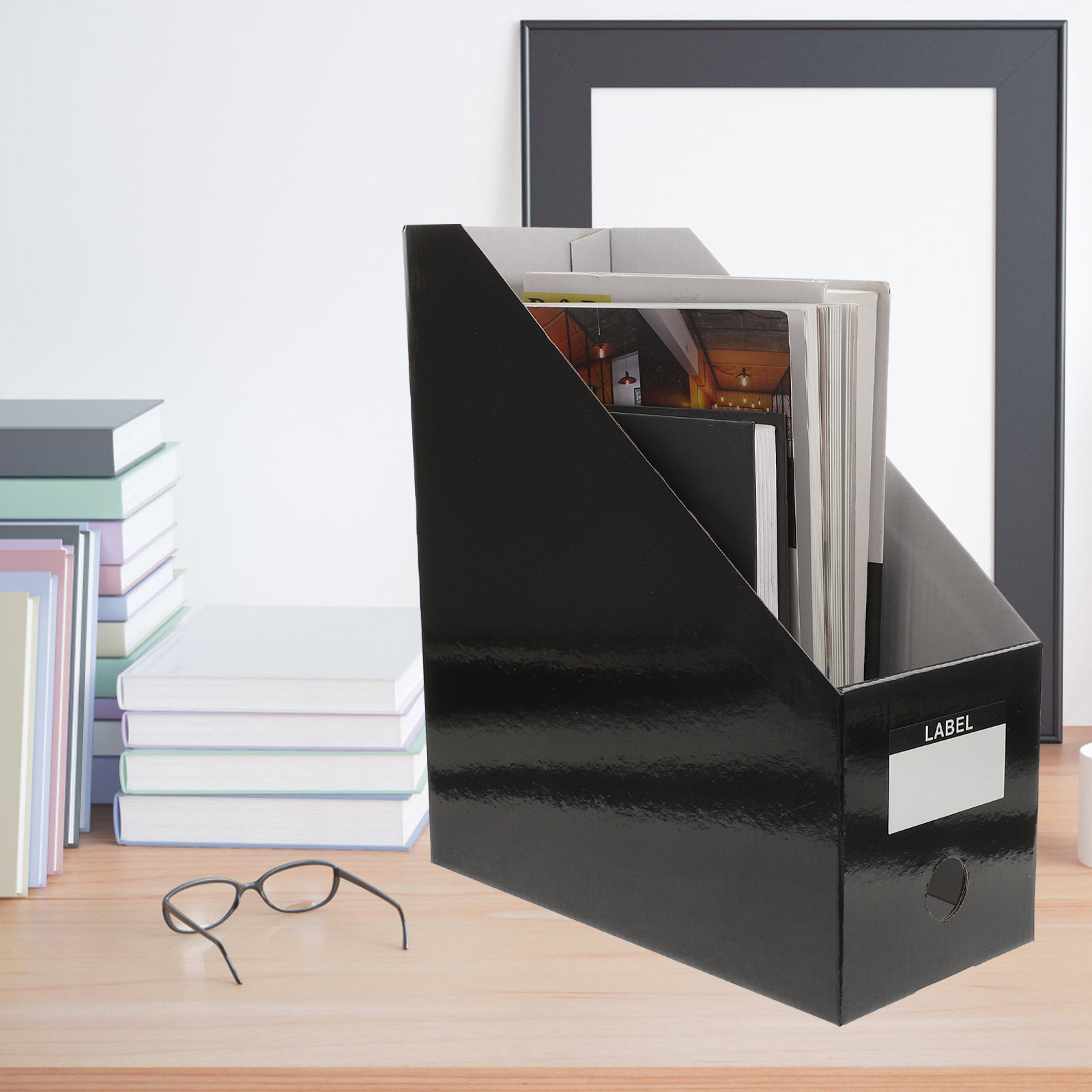 3Pcs File Folder Organizer Des - Magazine Holder Rack review and price