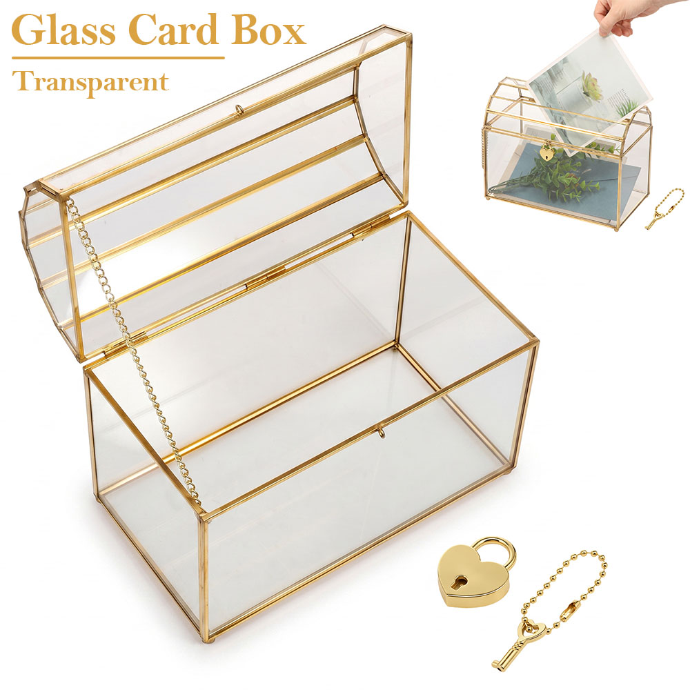 Glass Wedding Card Box Clear D - Card Index Box review and price