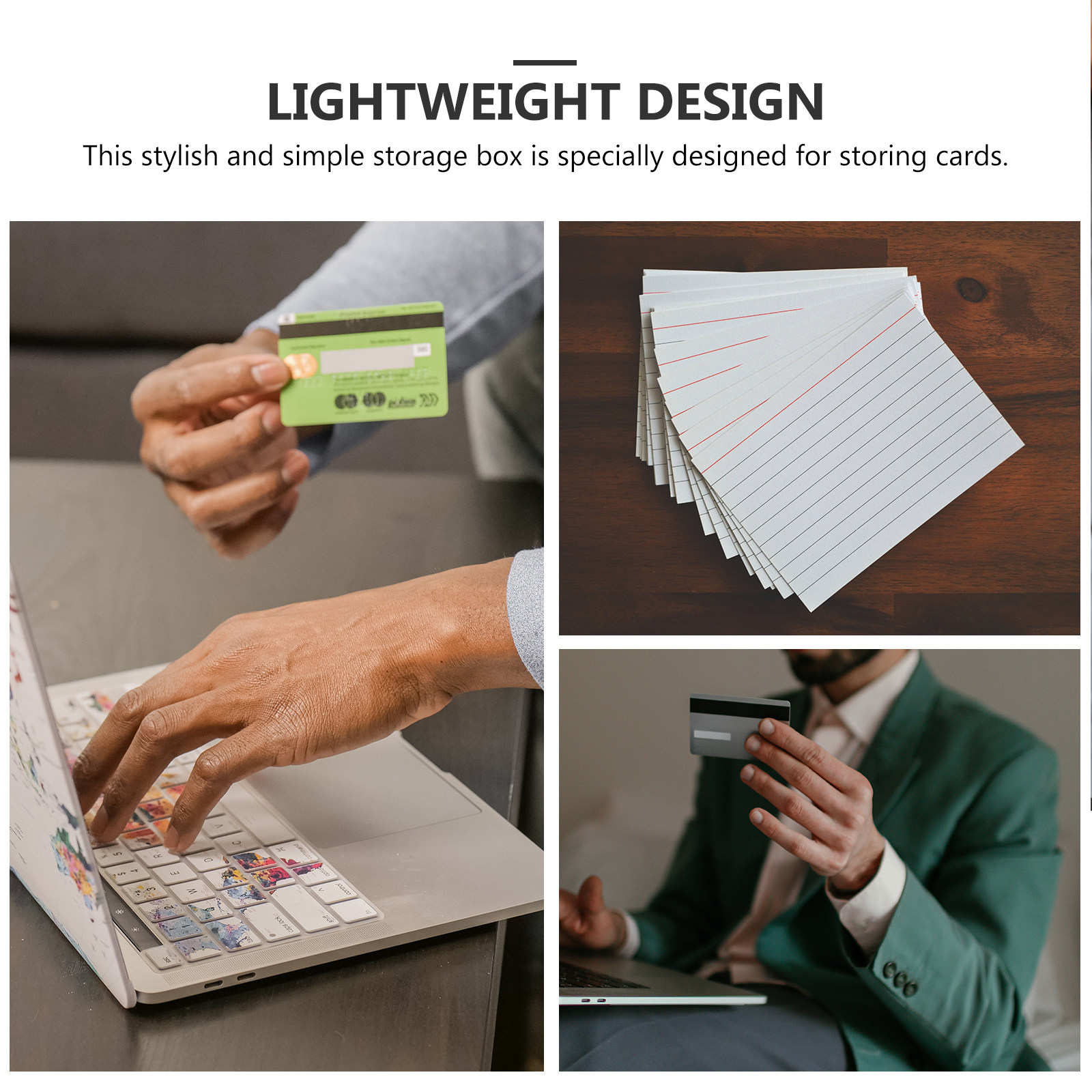 4Pcs Plastic Index Card File B - Card Index Box review and price
