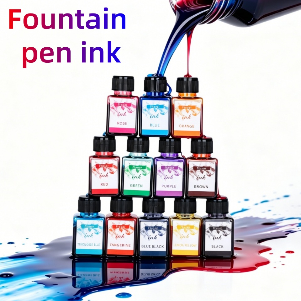 12-Colors Fountain Pen Ink, 25 - Fountain Pen Bottled Ink review and price