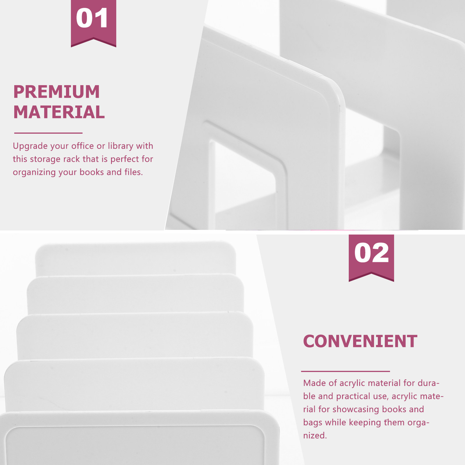Sturdy Acrylic Desktop File Ho - Magazine Holder Rack review and price